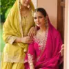 Gulkayra Amulya Chinon With Embroidery Work Top Bottom And Dupatta Wholesale