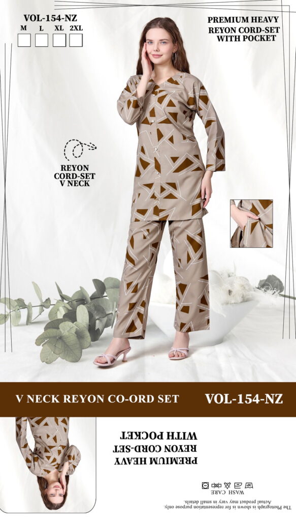 Launching Summer Special 154 NZ Heavy Rayon Print Night Suit Wholesale 2026