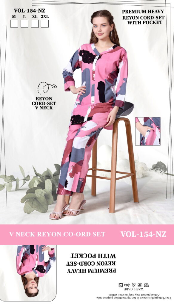 Launching Summer Special 154 NZ Heavy Rayon Print Night Suit Wholesale 2026