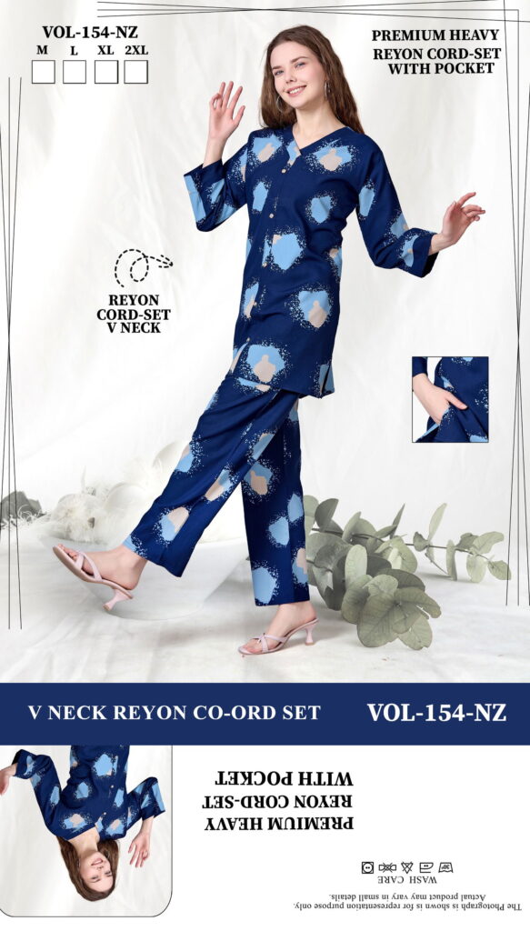 Launching Summer Special 154 NZ Heavy Rayon Print Night Suit Wholesale 2026