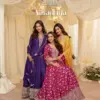 Sayuri Aaradhana Viscose Jacquard Silk With Embroidered Gown And Dupatta Wholesale