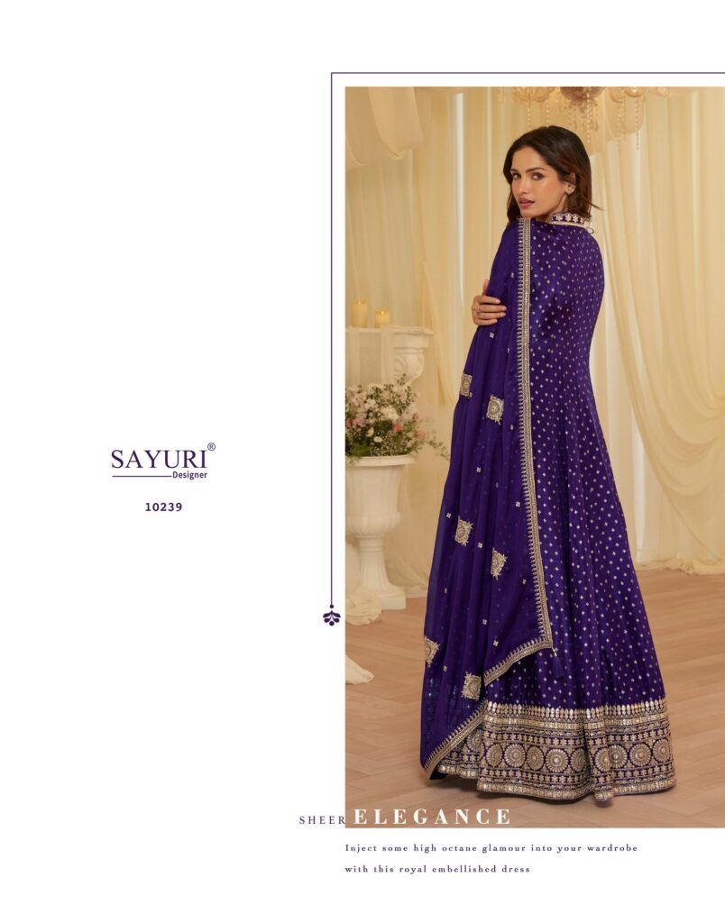 Latest Sayuri Aaradhana Viscose Jacquard Silk With Embroidered Gown And Dupatta Wholesale 2026