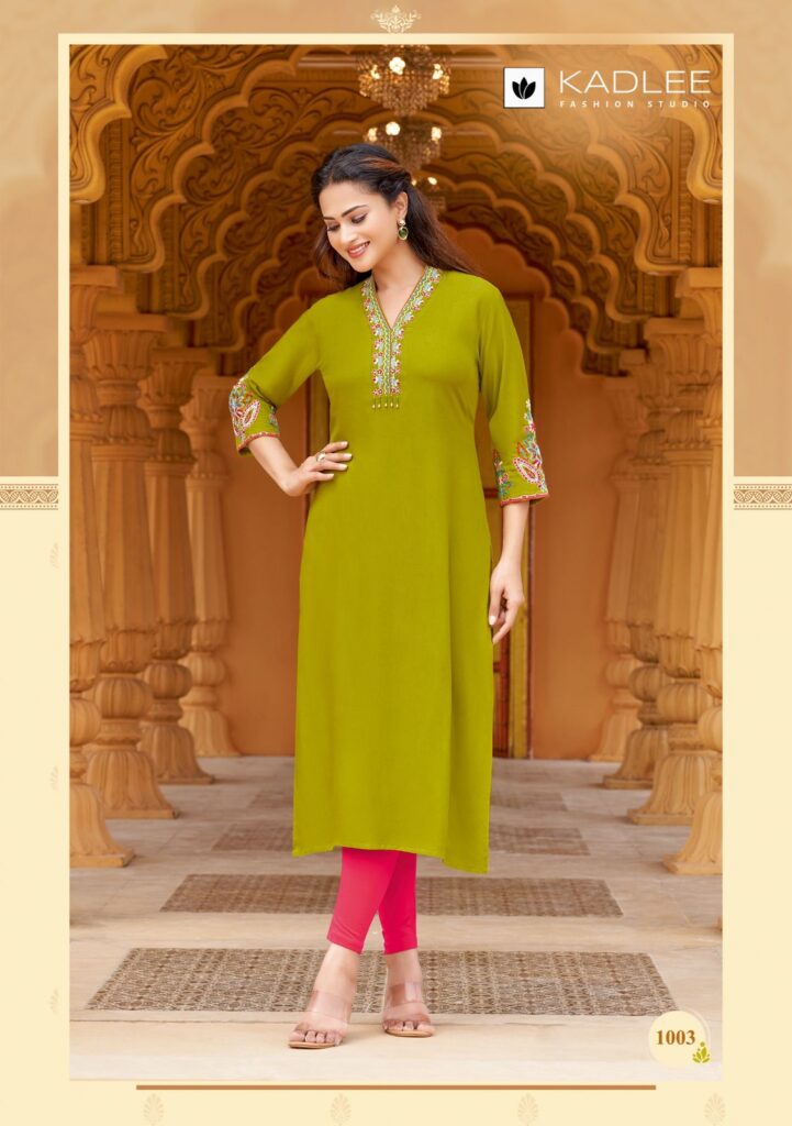 Beautiful Kadlee Ladlee Vol 2 Rayon With Thread Work Kurti Collection Wholesale 2026