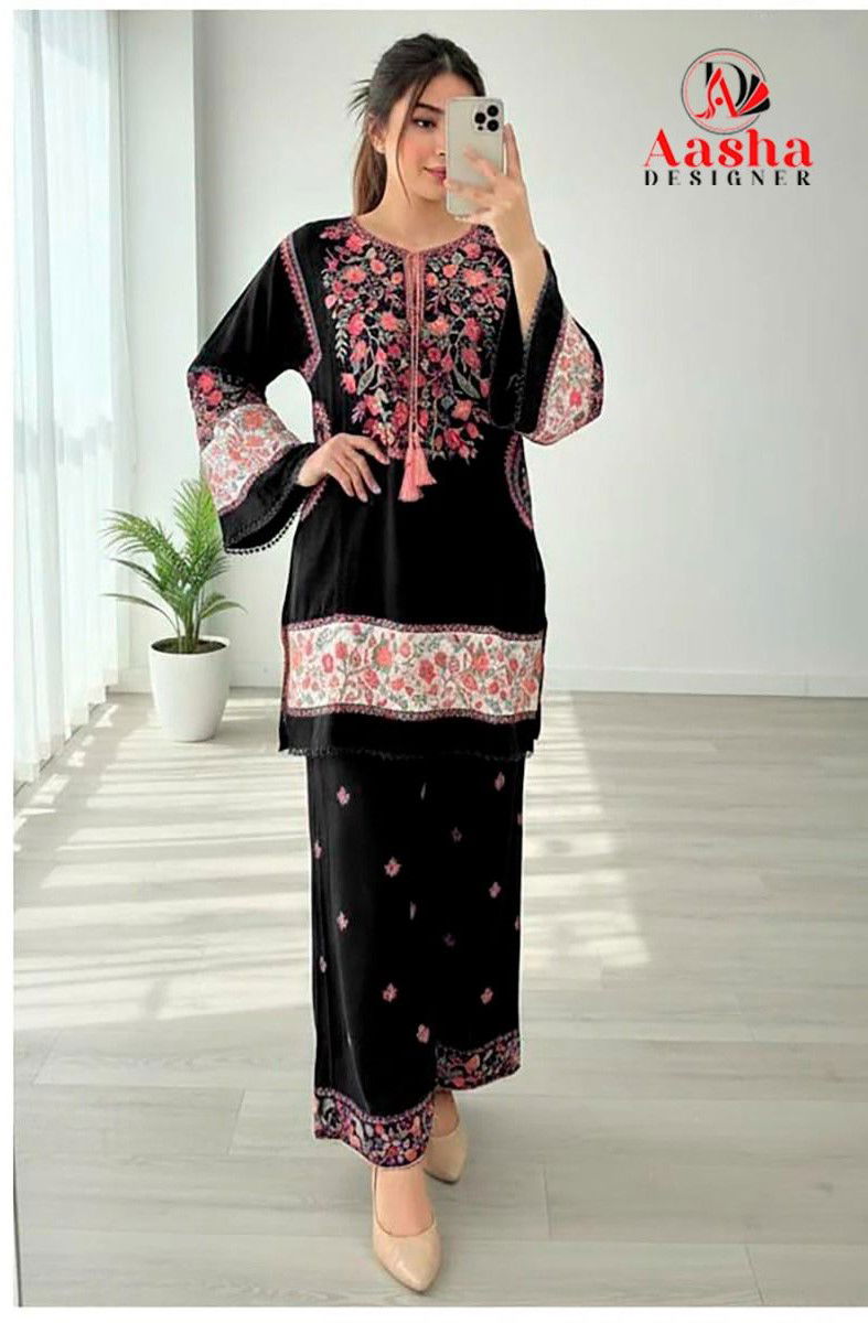 Aasha 1192 A To C Rayon With Embroidery Work Salwar Kameez Wholesale