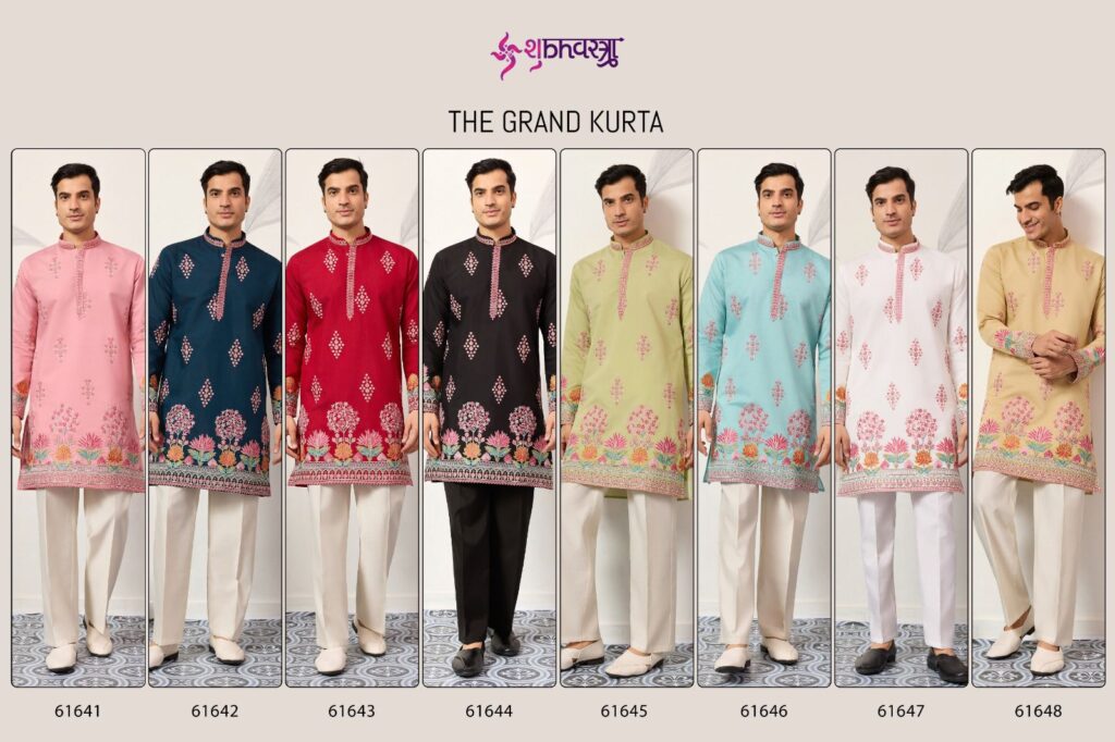 Latest Shubhvastra The Grand Kurta Viscose Silk Thread Work Kurta And Pant Collection Wholesale 2026