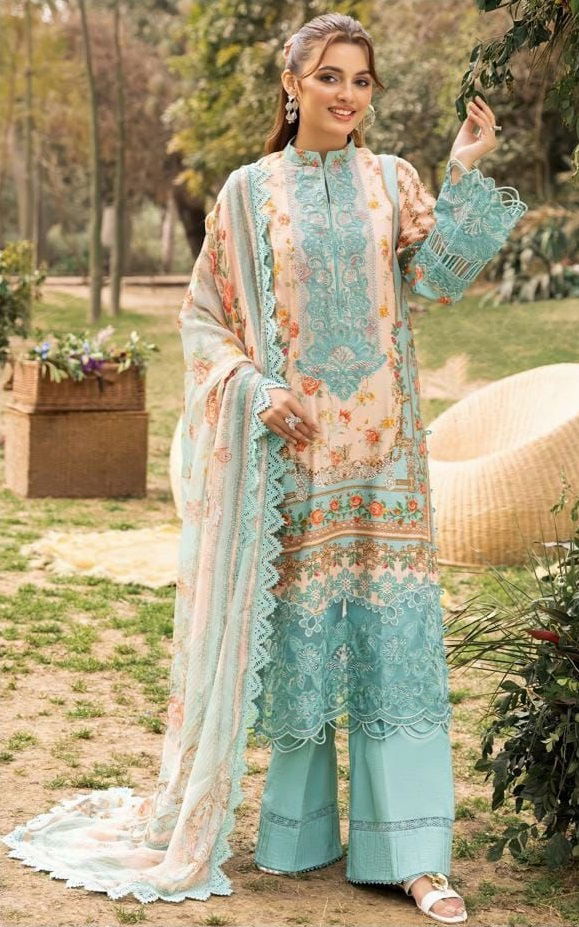 Alzohaib Az 1354 A And B Cotton Dupatta Cotton Pakistani Salwar Kameez Wholesale