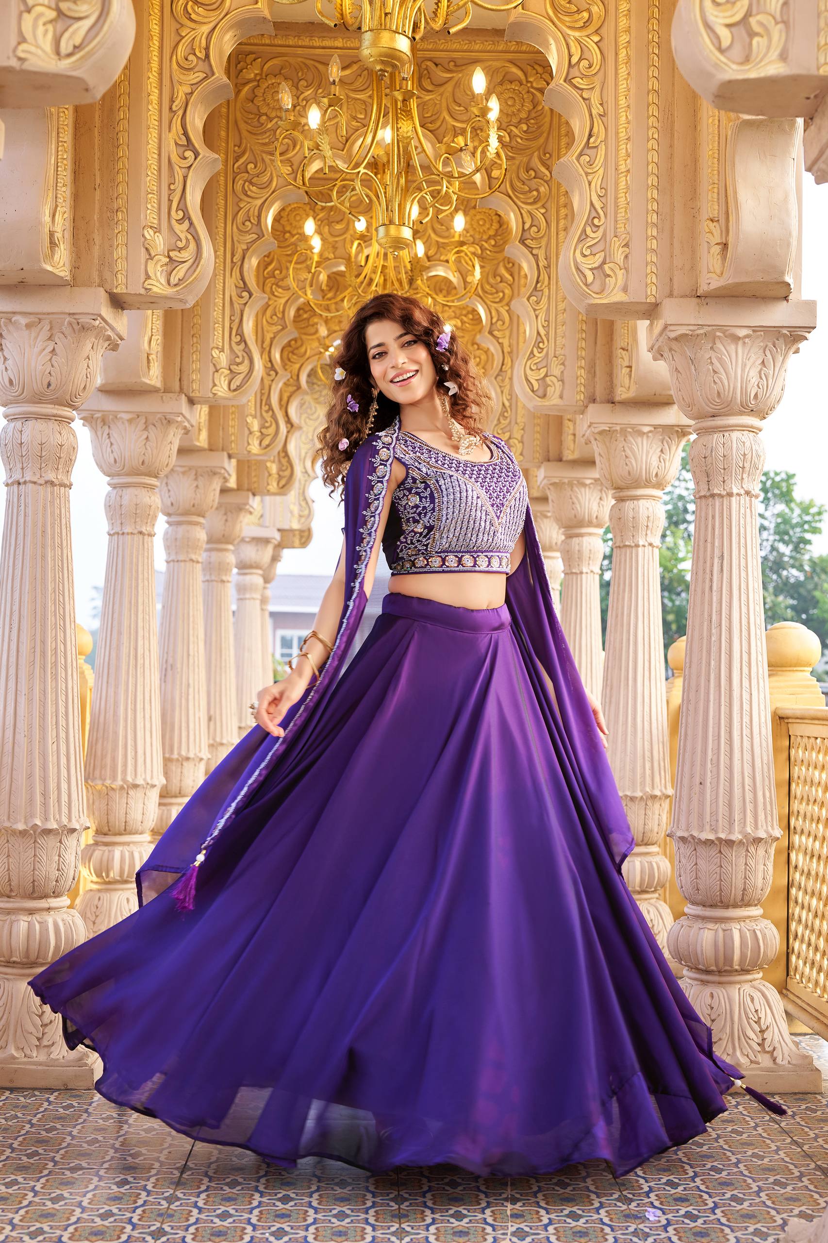 Jf 3297 Rangoli Silk Embroidered Lehenga Choli Collection Wholesale