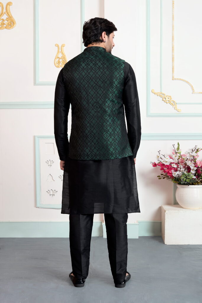 Stylish Sumi 4437 To 4439 Jaquard 3 Piece Kurta Jacket Set Collection Wholesale 2026