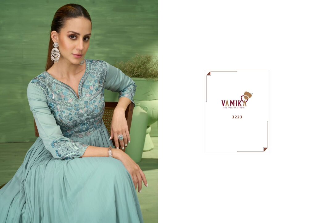 Latest Vamika Sui Dhaga Vol 6 Heavy Viscose Georgette Embroidery Party Wear Gown Wholesale 2026
