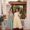 Lekha KA 1234 Cotton Sequins Multi Threads Beads Work Gown Wholesale