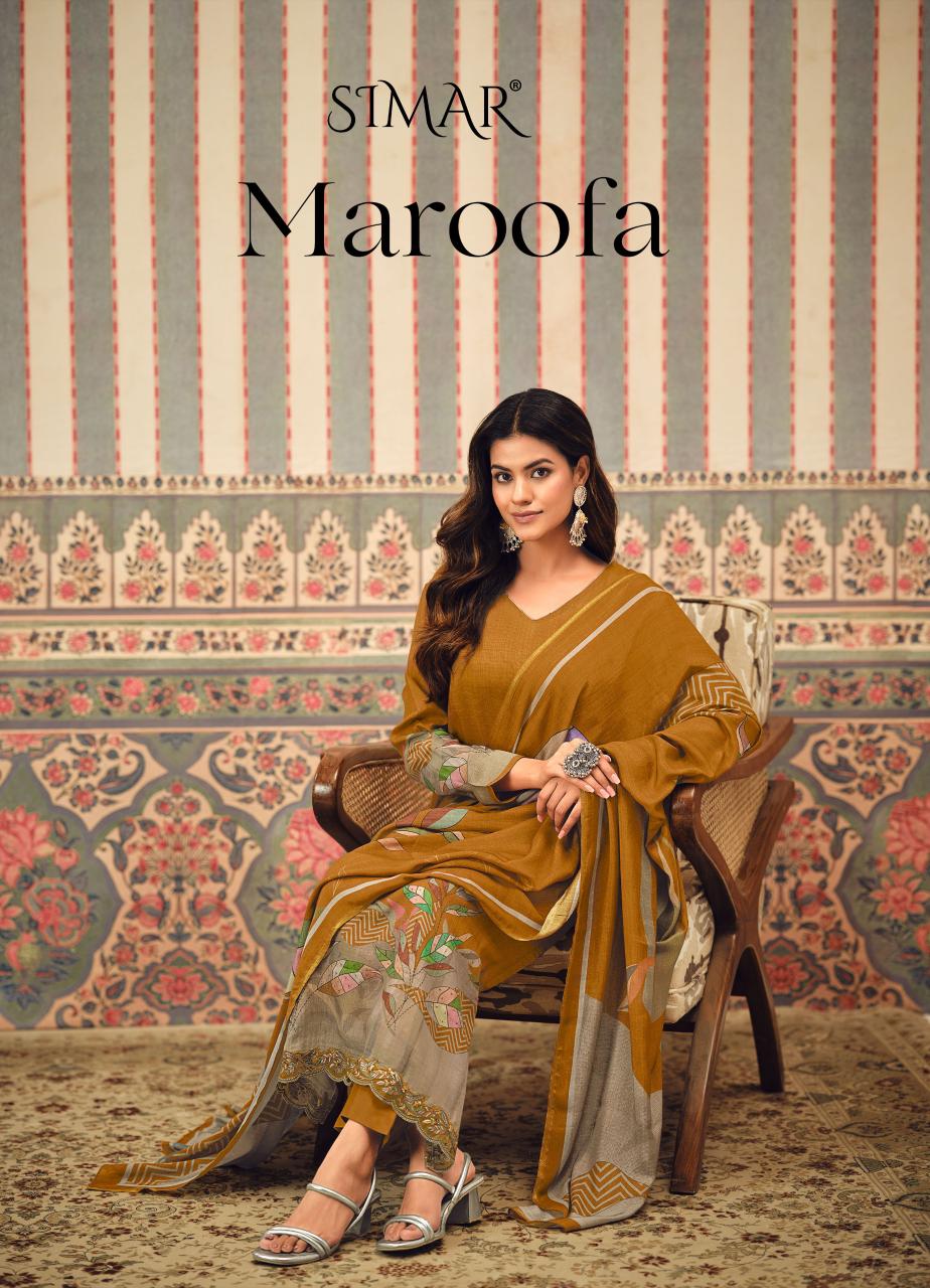 Gloosy Simar Maroofa Pearls Dots Digital Print With Work Salwar Kameez Wholesale