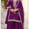 Ladies Flavour 3376 To 3378 Chinon With Embroidery Kurti Pant And Dupatta Wholesale