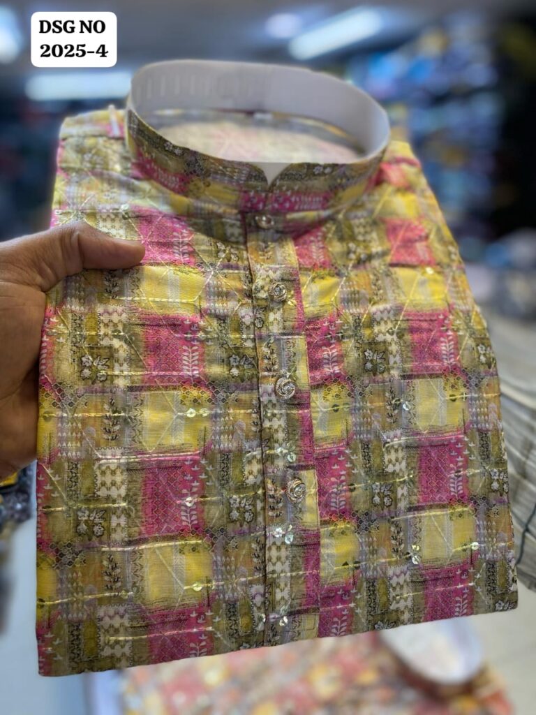 Latest Lekha Mald 13 Linen Position Printed Wedding Special Mens Kurta Wholesale 2026