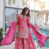 Lw 9320 Fandy Crush Embroidered Sharara Collection Wholesale