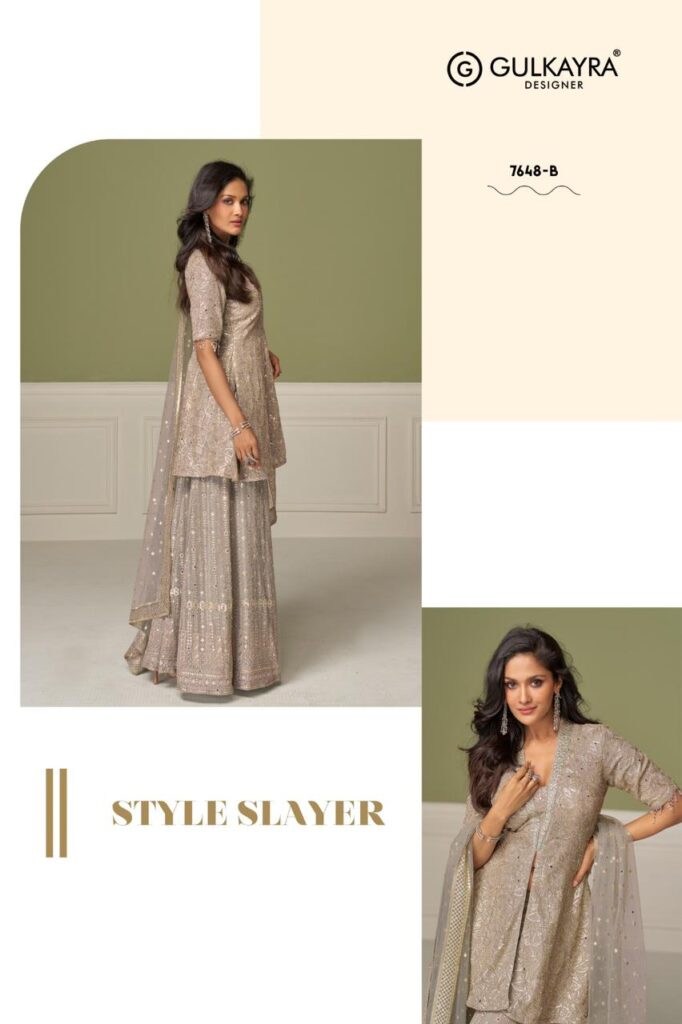 Launching Gulkayra Aashvi Georgette With Embroidery Work Top Bottom And Dupatta Wholesale 2026