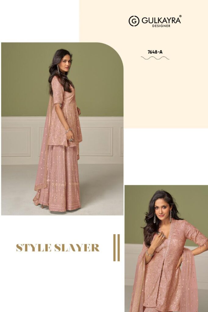 Launching Gulkayra Aashvi Georgette With Embroidery Work Top Bottom And Dupatta Wholesale 2026
