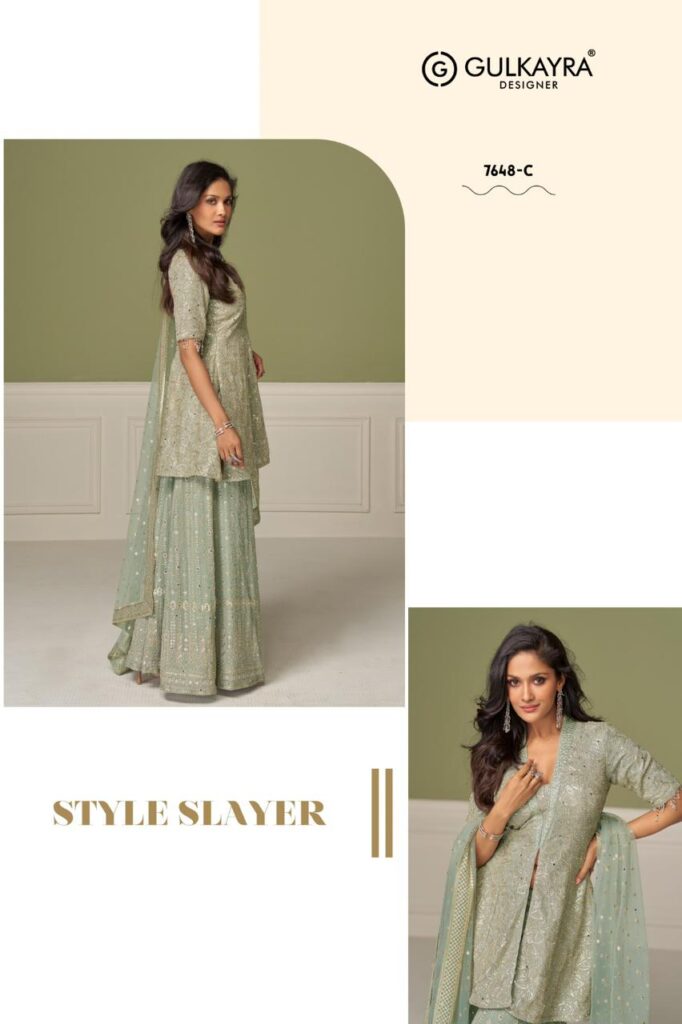 Launching Gulkayra Aashvi Georgette With Embroidery Work Top Bottom And Dupatta Wholesale 2026