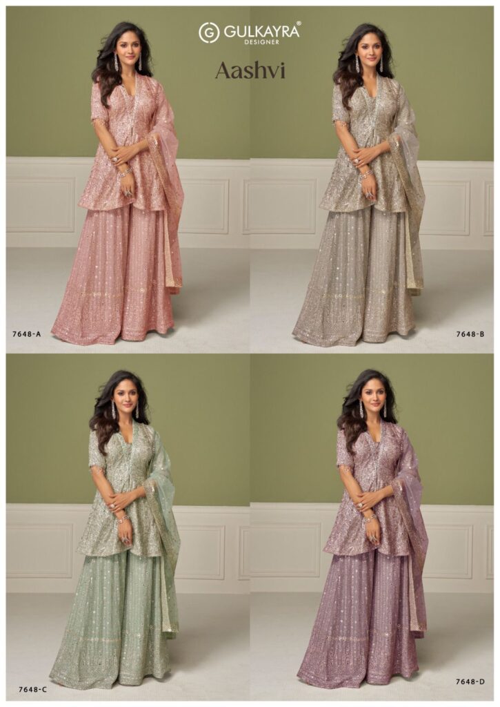 Launching Gulkayra Aashvi Georgette With Embroidery Work Top Bottom And Dupatta Wholesale 2026