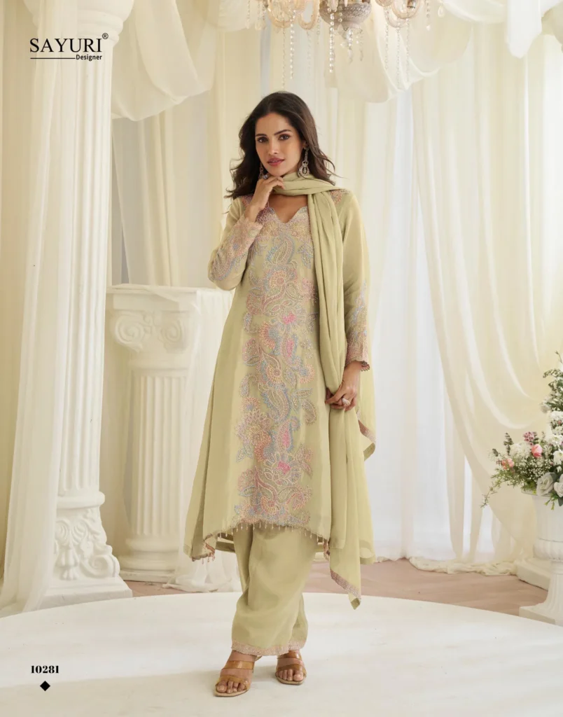 Buy Sayuri Ruhaniyat Simar Silk Pakistani Style Top Plazzo With Dupatta Wholesale 2026