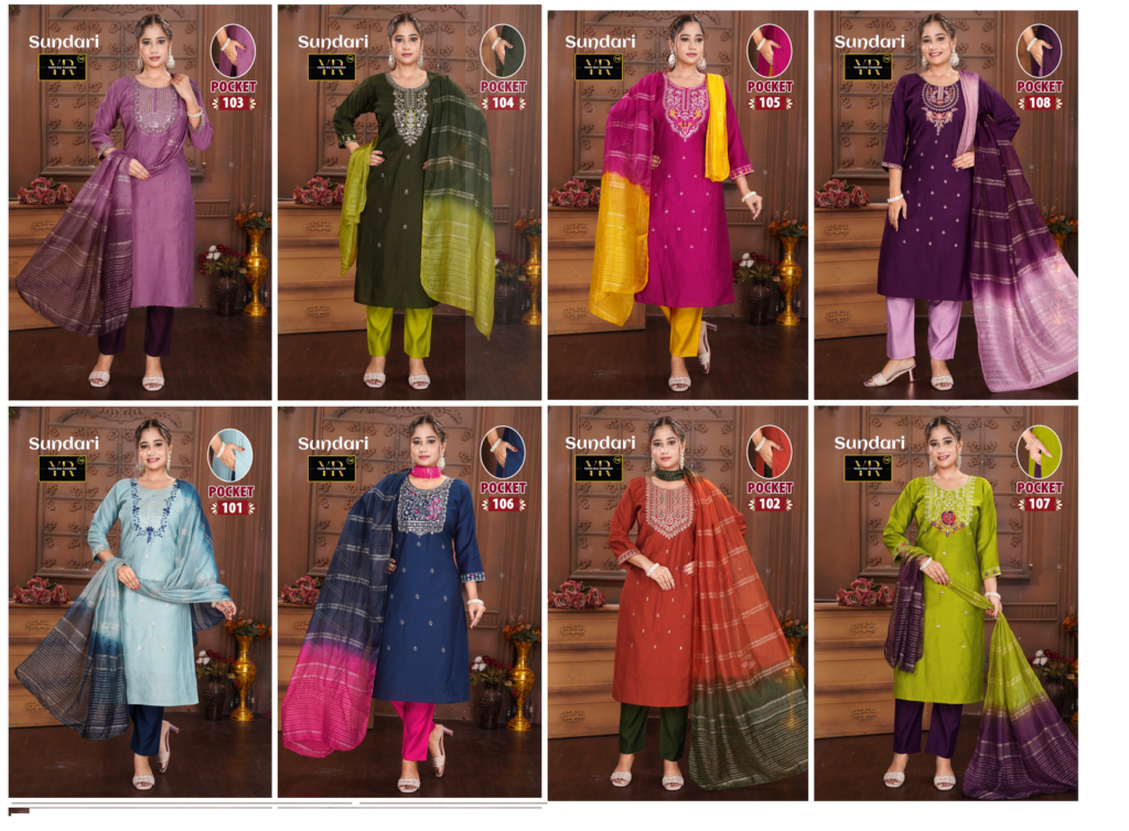 Latest Sundari Vol 1 New Heavy Vatican Designer Kurti Set Collection Wholesale 2026