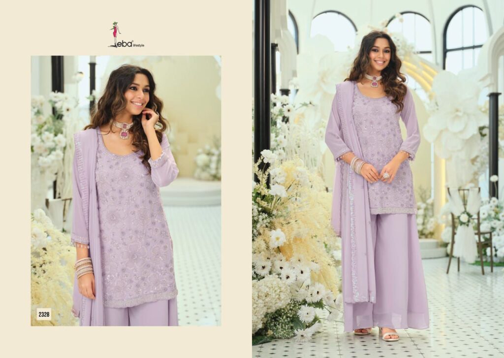 Latest Zaveri Eba Rosy Real Georgette Beats Work Readymade Dress Wholesale 2026