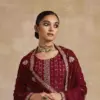 Alizeh 7070 To 7072 Georgette With Embroidered Work Kurti Pant And Dupatta Wholesale