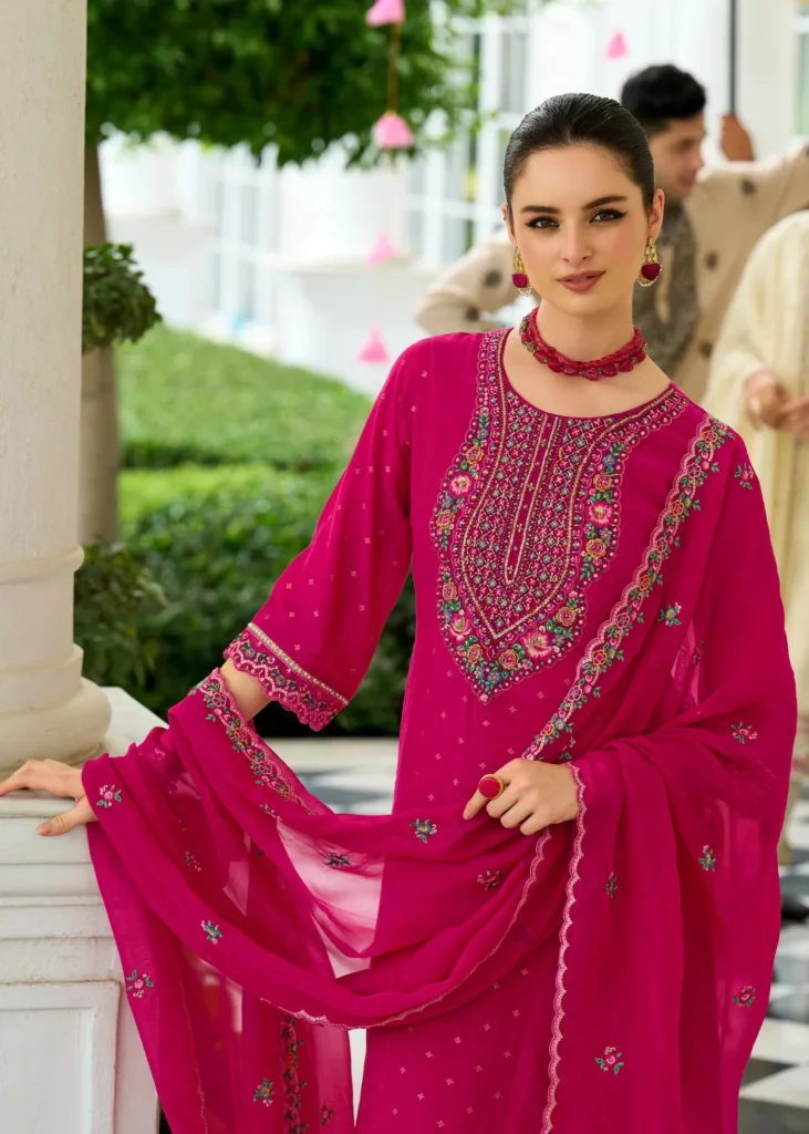Latest Prm Sawariya Mul Chanderi Jacquard With Handwork Top Bottom And Dupatta Wholesale 2026
