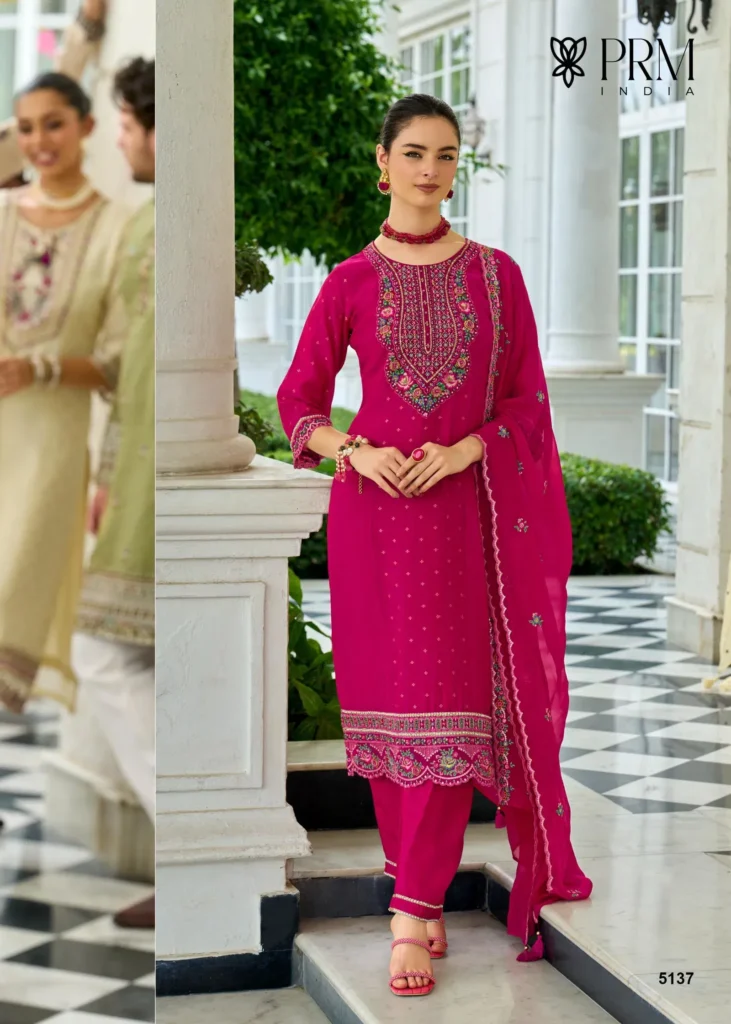 Latest Prm Sawariya Mul Chanderi Jacquard With Handwork Top Bottom And Dupatta Wholesale 2026