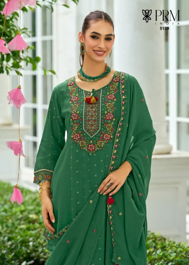 Latest Prm Sawariya Mul Chanderi Jacquard With Handwork Top Bottom And Dupatta Wholesale 2026