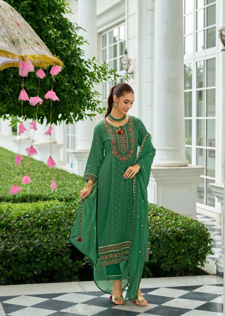 Latest Prm Sawariya Mul Chanderi Jacquard With Handwork Top Bottom And Dupatta Wholesale 2026