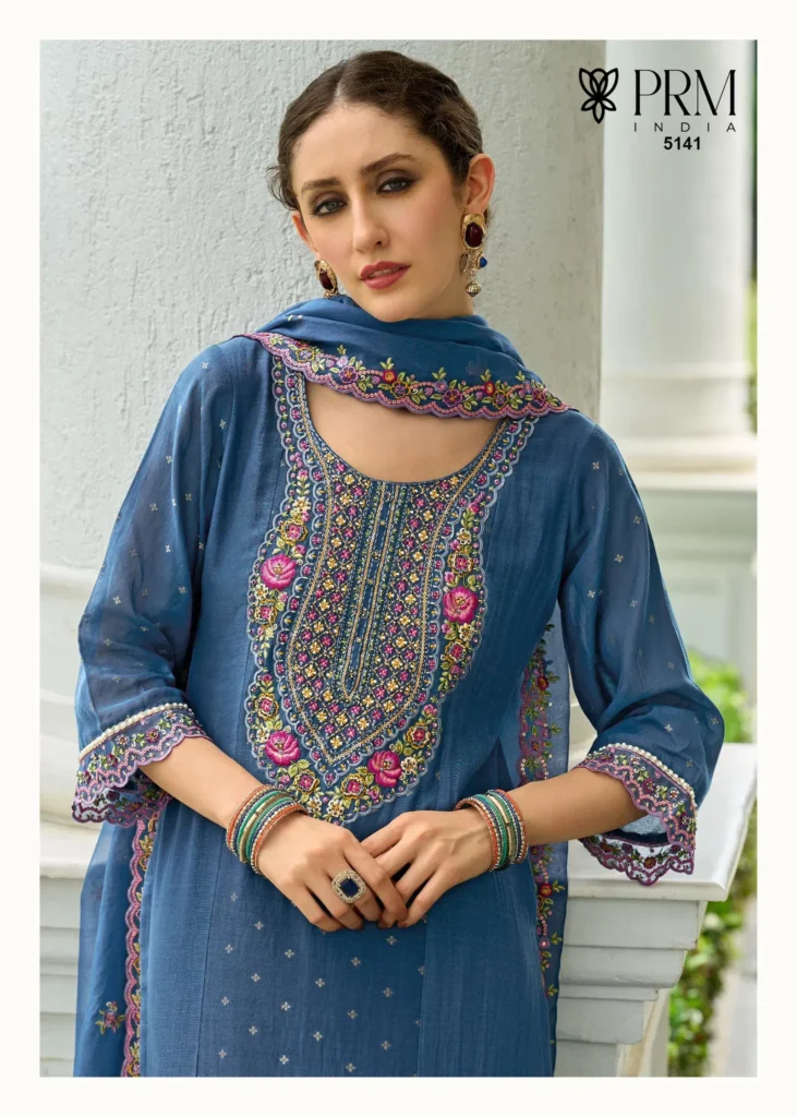 Latest Prm Sawariya Mul Chanderi Jacquard With Handwork Top Bottom And Dupatta Wholesale 2026