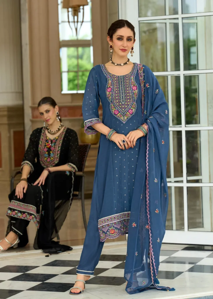 Latest Prm Sawariya Mul Chanderi Jacquard With Handwork Top Bottom And Dupatta Wholesale 2026