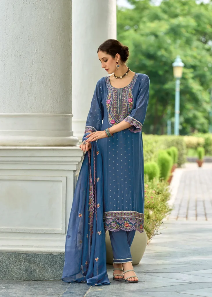 Latest Prm Sawariya Mul Chanderi Jacquard With Handwork Top Bottom And Dupatta Wholesale 2026