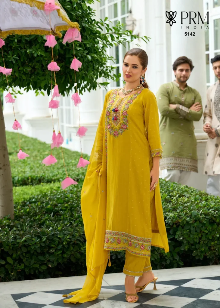 Latest Prm Sawariya Mul Chanderi Jacquard With Handwork Top Bottom And Dupatta Wholesale 2026