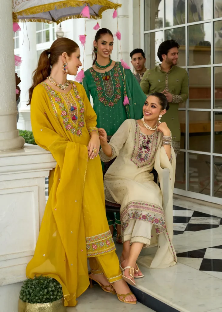 Latest Prm Sawariya Mul Chanderi Jacquard With Handwork Top Bottom And Dupatta Wholesale 2026