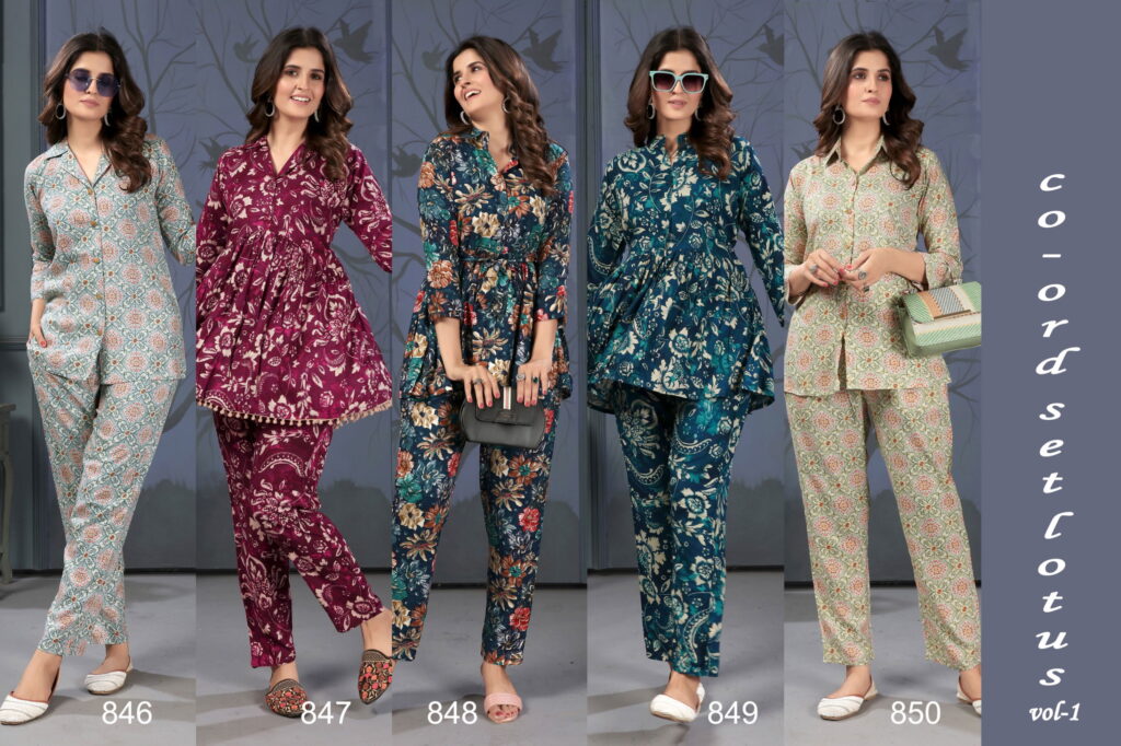 Latest Moksh Co ord Set Lotus Vol 1  Readymade Set Collection Wholesale 2026