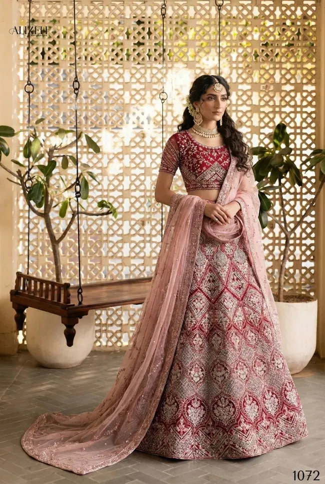 Launching Alizeh Shades 1072 Heavy Butterfly Net Lehenga Choli Wholesale 2026