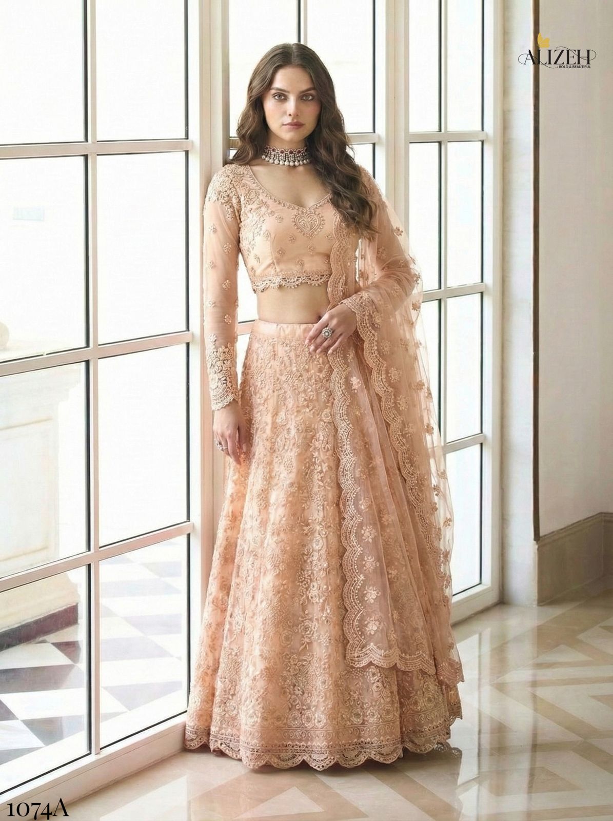 Latest Alizeh Bridal Heritage 1074 Colours Butterfly Net Designer Lehenga Choli Collection Wholesale 2026
