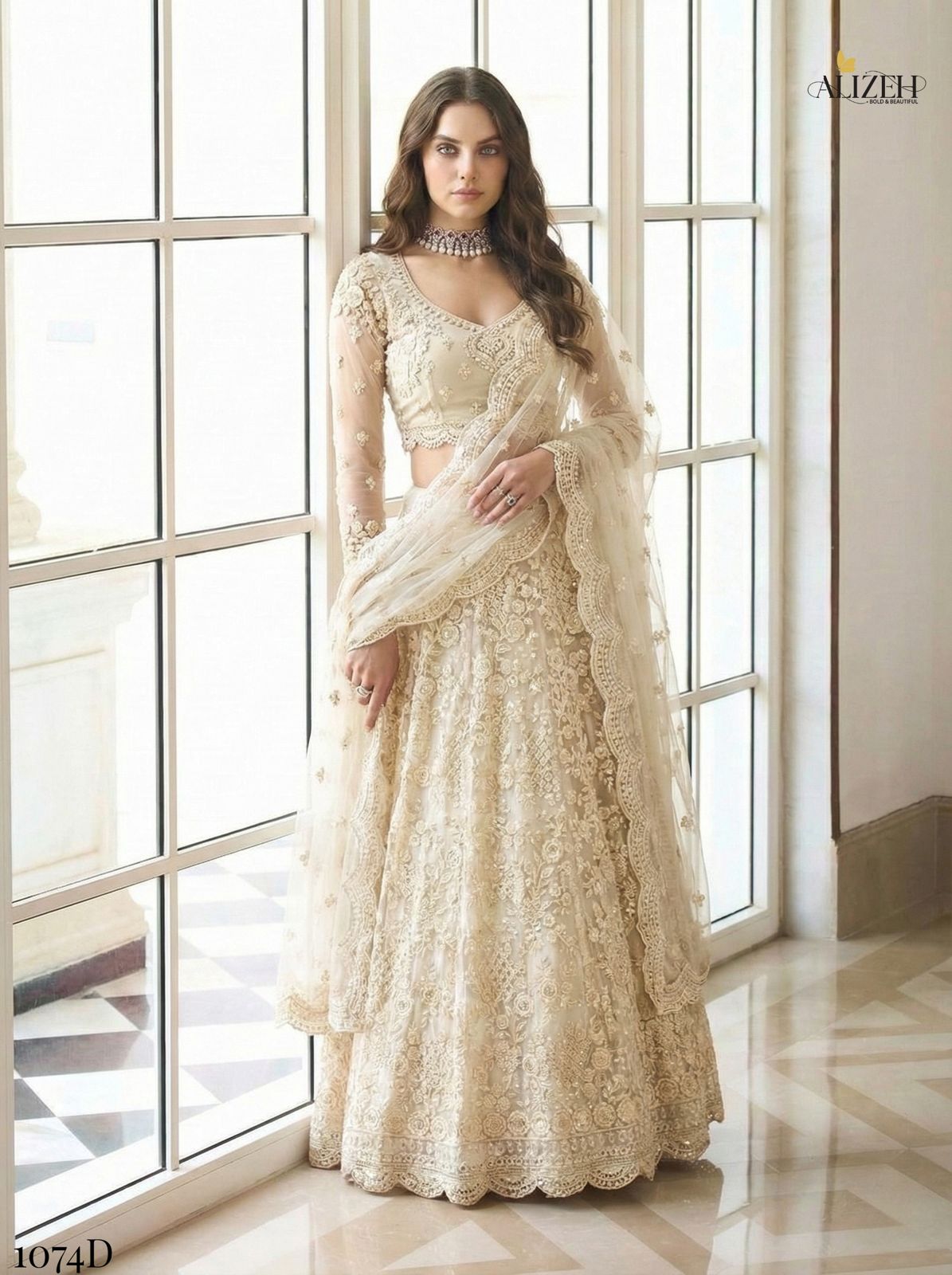 Latest Alizeh Bridal Heritage 1074 Colours Butterfly Net Designer Lehenga Choli Collection Wholesale 2026