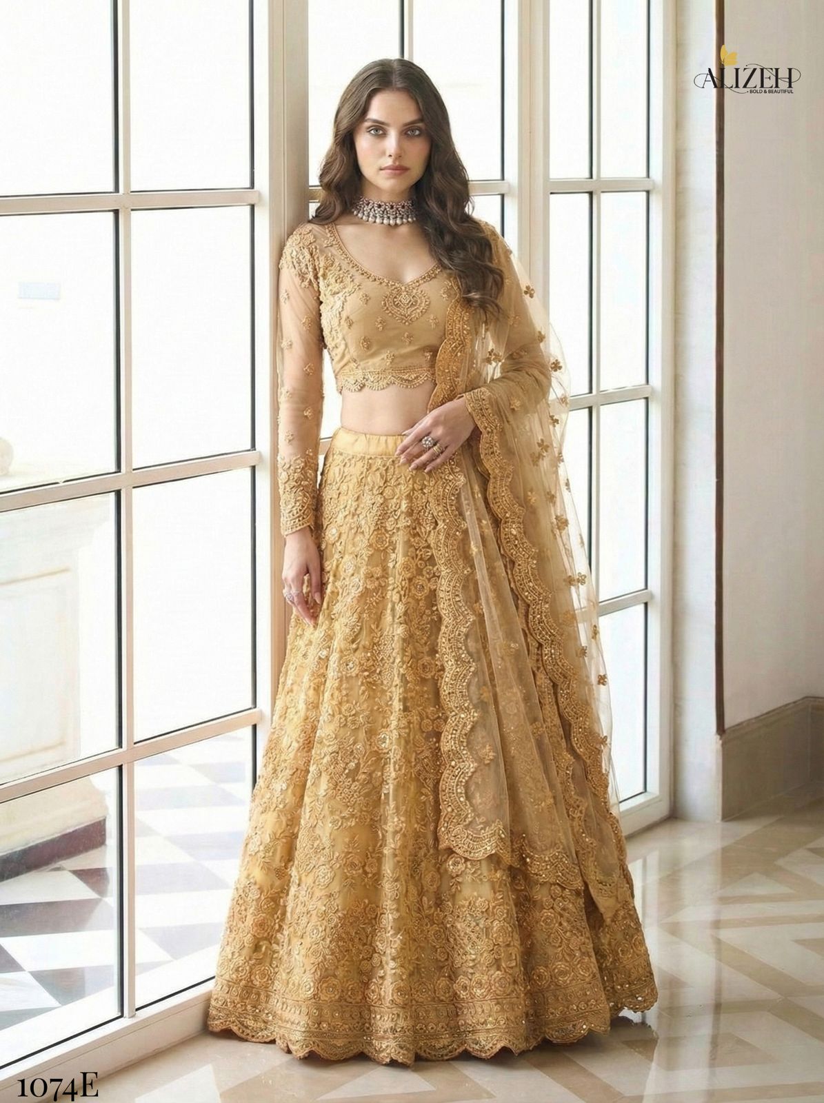 Latest Alizeh Bridal Heritage 1074 Colours Butterfly Net Designer Lehenga Choli Collection Wholesale 2026