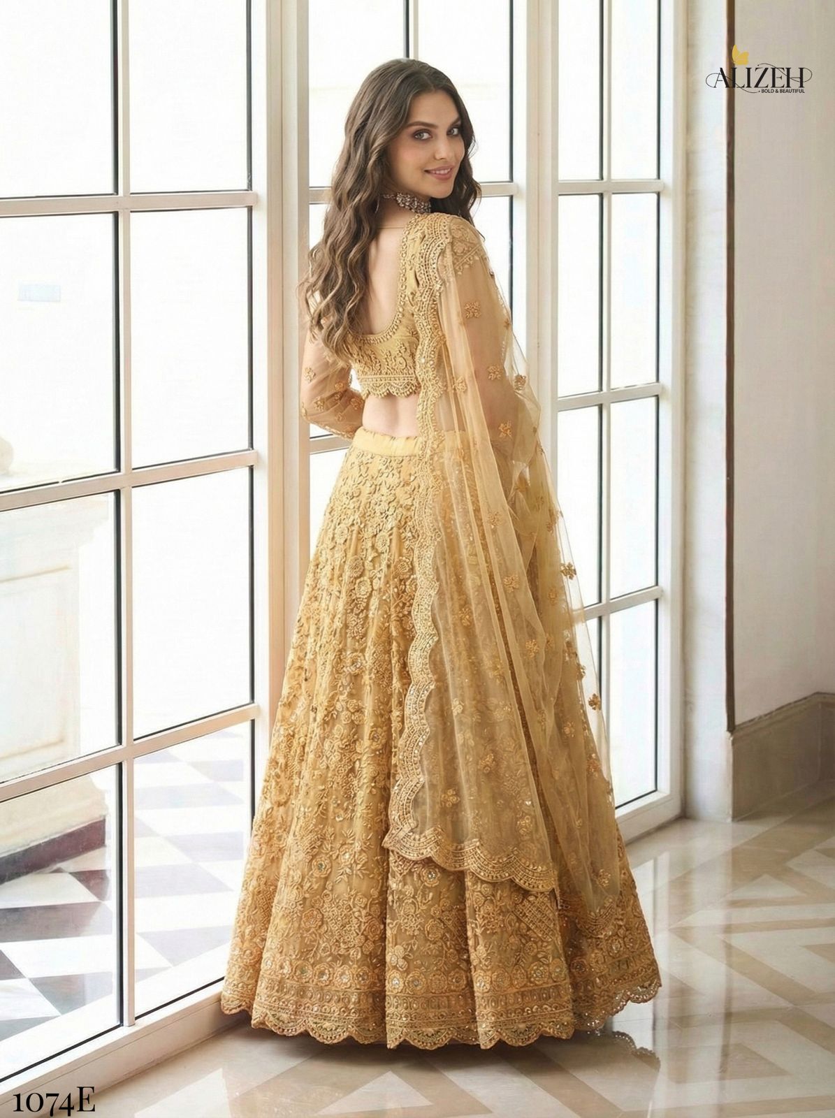 Latest Alizeh Bridal Heritage 1074 Colours Butterfly Net Designer Lehenga Choli Collection Wholesale 2026