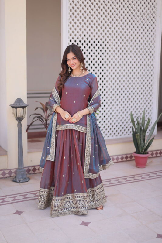 Latest Lekha KA 5065 Fendi Chiffon Zari Sequins Embroidery Lehenga Choli Wholesale 2026