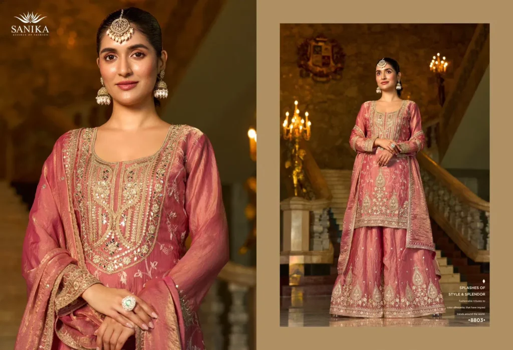 Stylish Sanika Ikatra Frendy Silk With Embroidered Work Top Bottom And Dupatta Collection Wholesale 2026