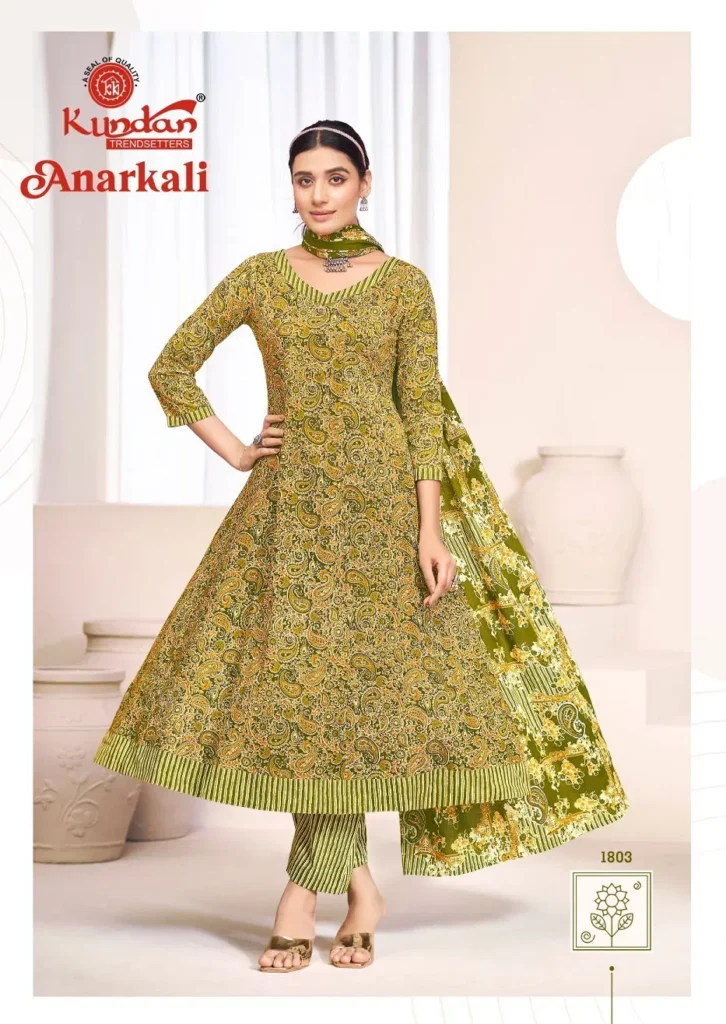 Latest Kundan Anarkali Vol 1 Cotton Anarkali Style Kurti Pant With Dupatta Wholesale 2026