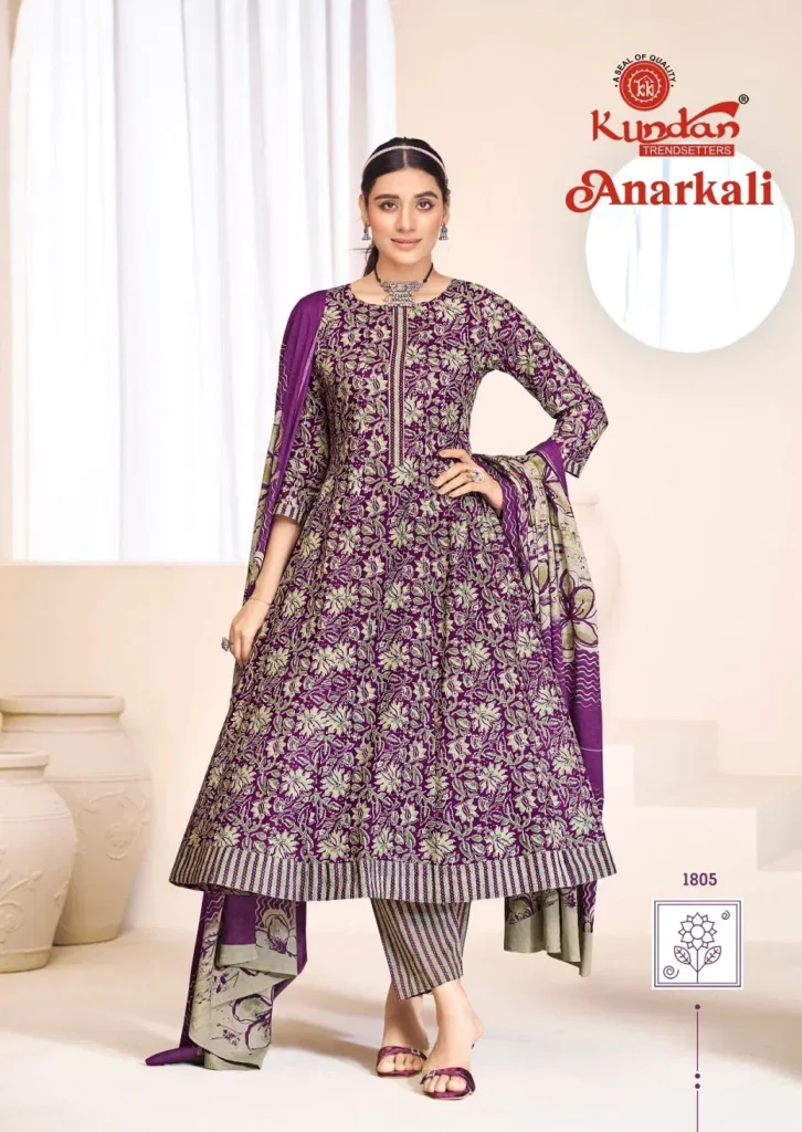 Latest Kundan Anarkali Vol 1 Cotton Anarkali Style Kurti Pant With Dupatta Wholesale 2026