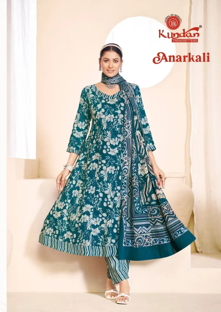 Latest Kundan Anarkali Vol 1 Cotton Anarkali Style Kurti Pant With Dupatta Wholesale 2026