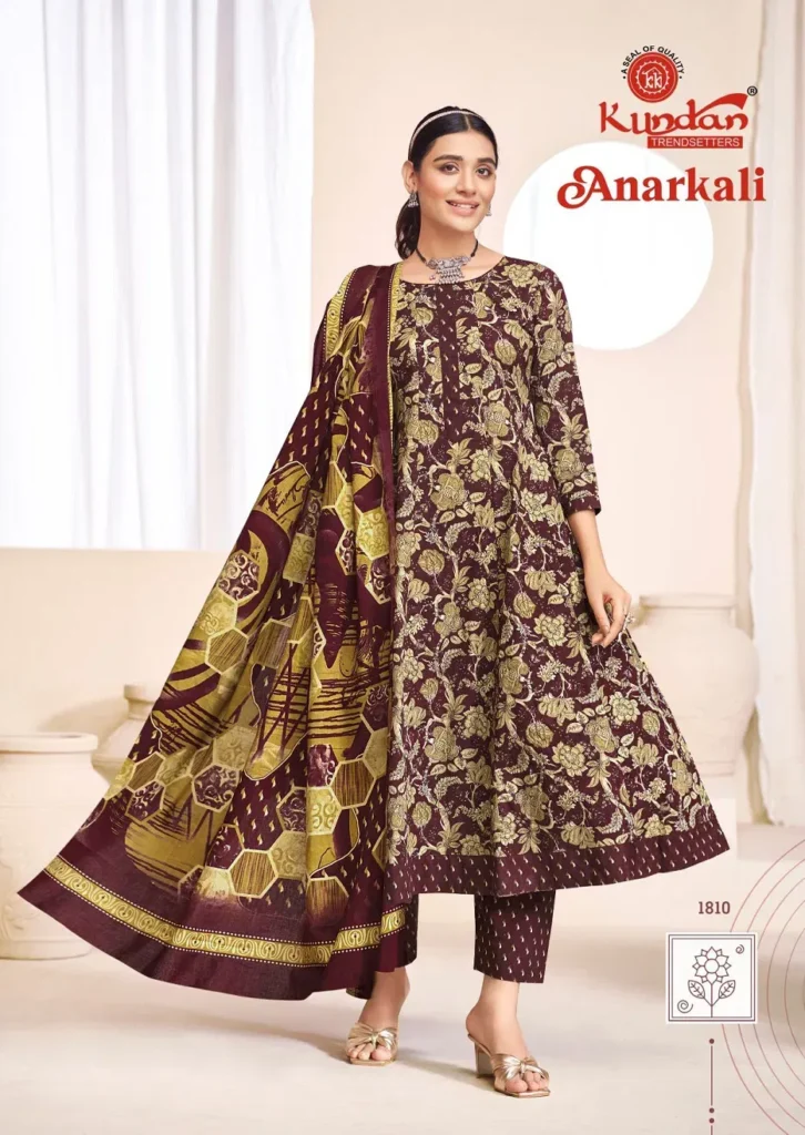 Latest Kundan Anarkali Vol 1 Cotton Anarkali Style Kurti Pant With Dupatta Wholesale 2026