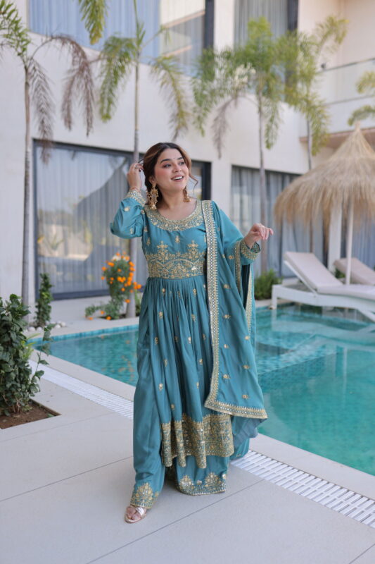 Buy Lekha KA 1233 Silk Sequins Embroidery Top Sharara With Dupatta Wholesale 2026 11 Buy Lekha KA 1233 Silk Sequins Embroidery Top Sharara With Dupatta Wholesale 2026