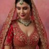 Anjani 2956 Double Dupatta Combine Flair Bridal lehenga in Barrat style work Lehenag Choli Collection Wholesale