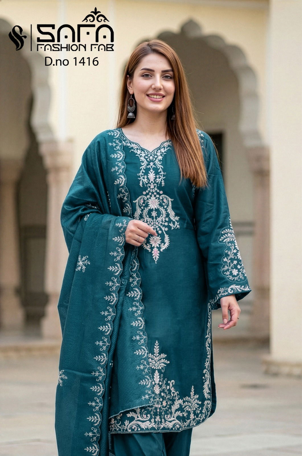 Luxury Pret 1416 Viscose Blanded Fabric Pakistani Readymade Collection Wholesale